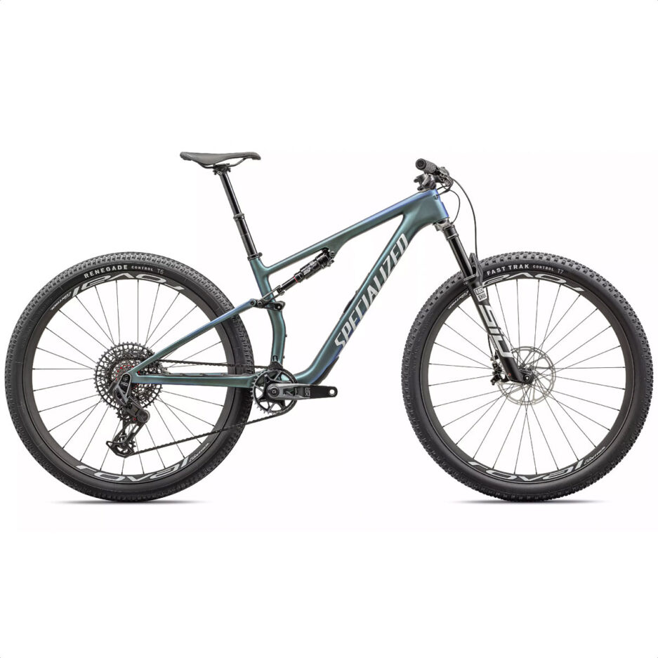BICICLETA SPECIALIZED EPIC 8 PRO (Satin Carbon/Metallic Sapphire/Metallic White Silver)