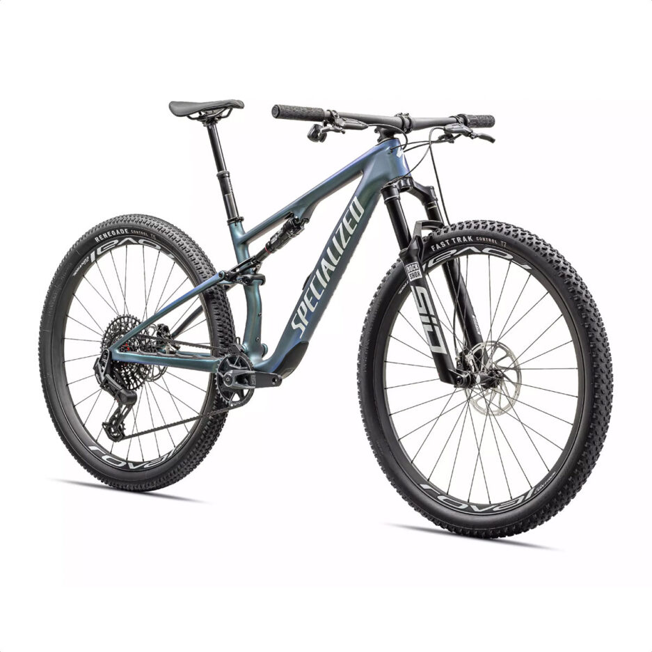 BICICLETA SPECIALIZED EPIC 8 PRO (Satin Carbon/Metallic Sapphire/Metallic White Silver)