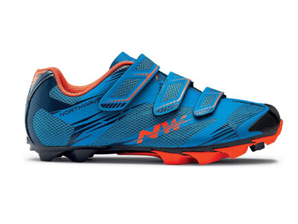 ZAPATILLAS MTB NORTHWAVE SCORPIUS 2 (Celeste/Rojo)