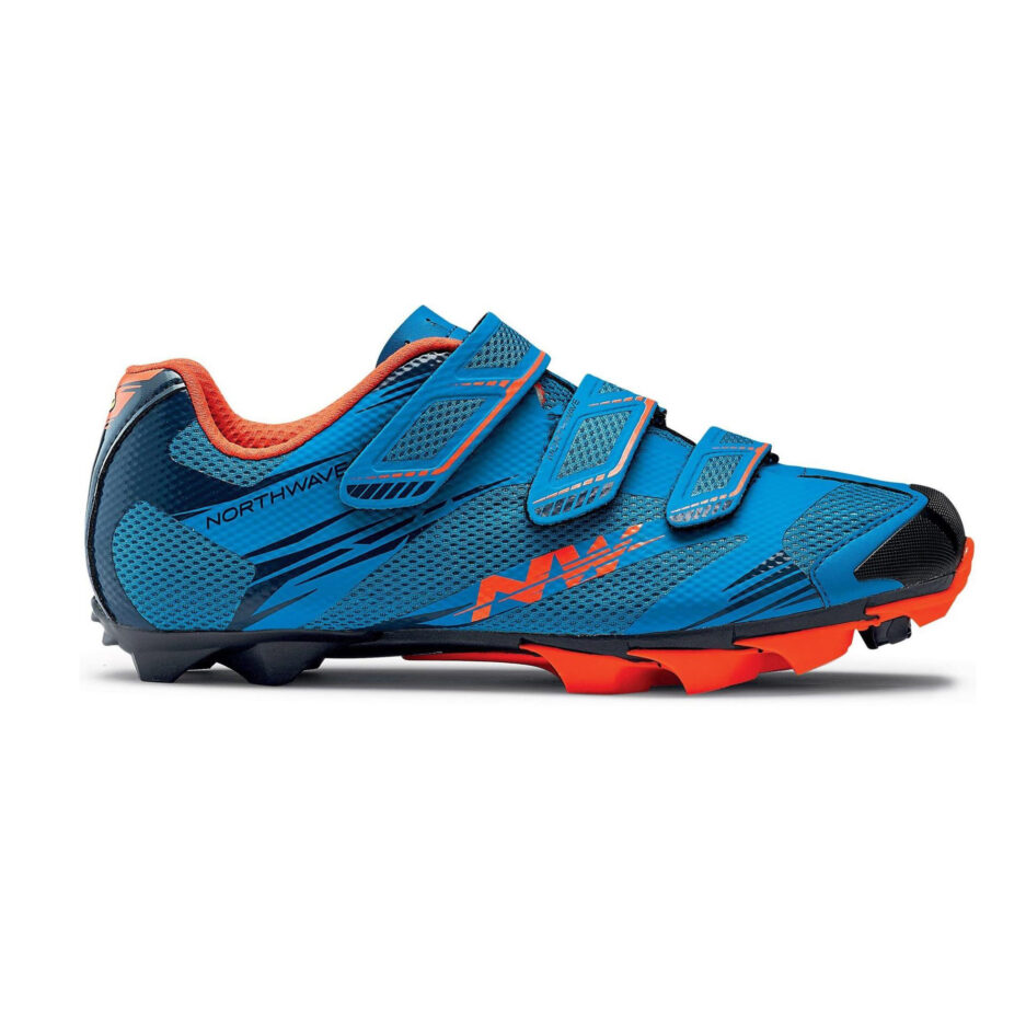 ZAPATILLAS MTB NORTHWAVE SCORPIUS 2 (Celeste/Rojo)