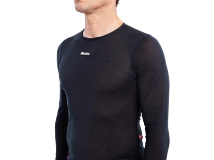 BASELAYER SANTINI MANGA LARGA (Black)