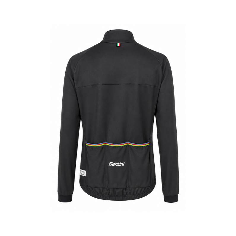 CAMPERA SANTINI UNISEX UCI RAINBOW OFFICIAL (Black) - Imagen 2