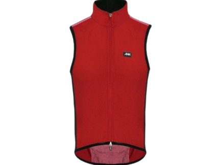 CHALECO ROMPEVIENTO MAGENTA MELANGE (Rojo)