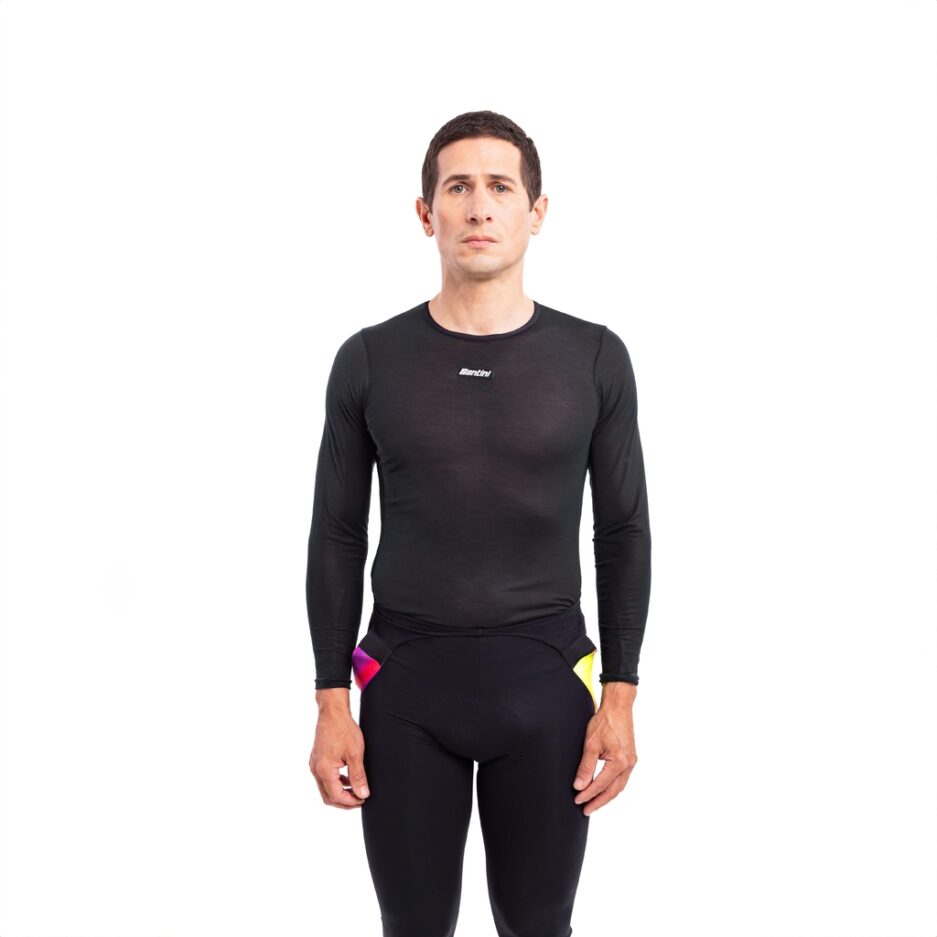 BASELAYER SANTINI MANGA LARGA (Black)