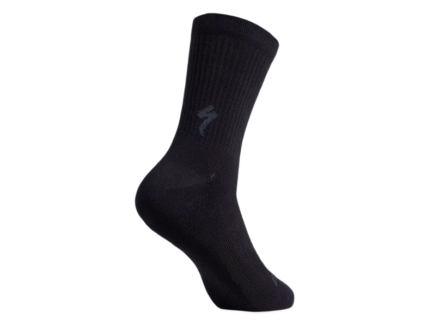 MEDIAS SPECIALIZED CAÑA ALTA DE ALGODÓN (Black)