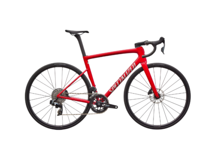 BICICLETA SPECIALIZED TARMAC SL8 COMP AXS (Gloss Red Tint Over Silver Dust/Silver Dust)