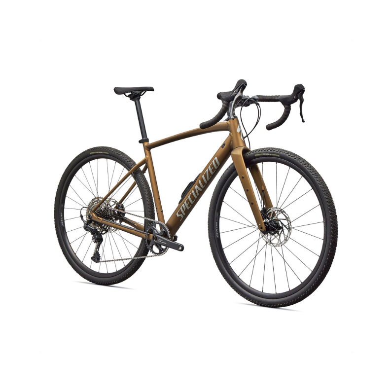 BICICLETA SPECIALIZED DIVERGE 4 SPORT ALLOY (Satin Burnt Gold Metallic/Shadow Silver) - Imagen 2