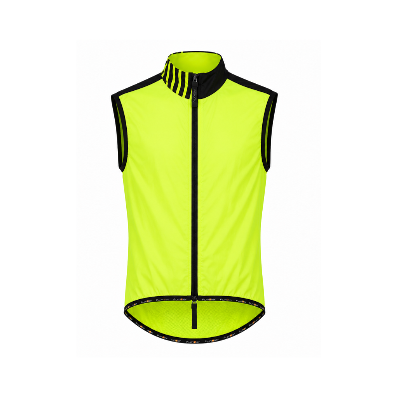 CHALECO PARA CICLISMO FUNKIER TREVISO (Verde Fluor/Negro)