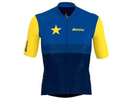JERSEY SANTINI BLACK STAR SUMMER (Azul/Amarillo)