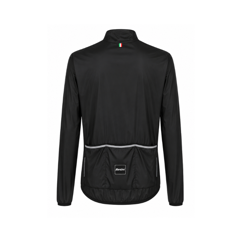 CAMPERA ROMPEVIENTO SANTINI NEBULA HOMBRE (Black) - Imagen 2