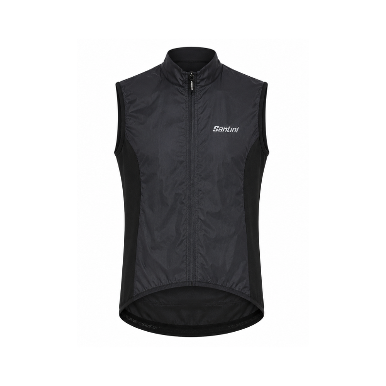 CHALECO ROMPEVIENTO SANTINI TRAIL HOMBRE BLACK