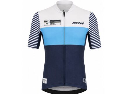 JERSEY SANTINI UCI WORLD CHAMPIONSHIPS EDITION (Celeste/Blanco)