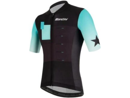 JERSEY SANTINI BLACK STAR (Celeste/Negro)