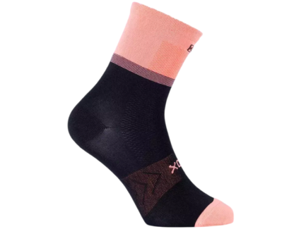 MEDIA SOX FLUOBIKE (Negro/Naranja)