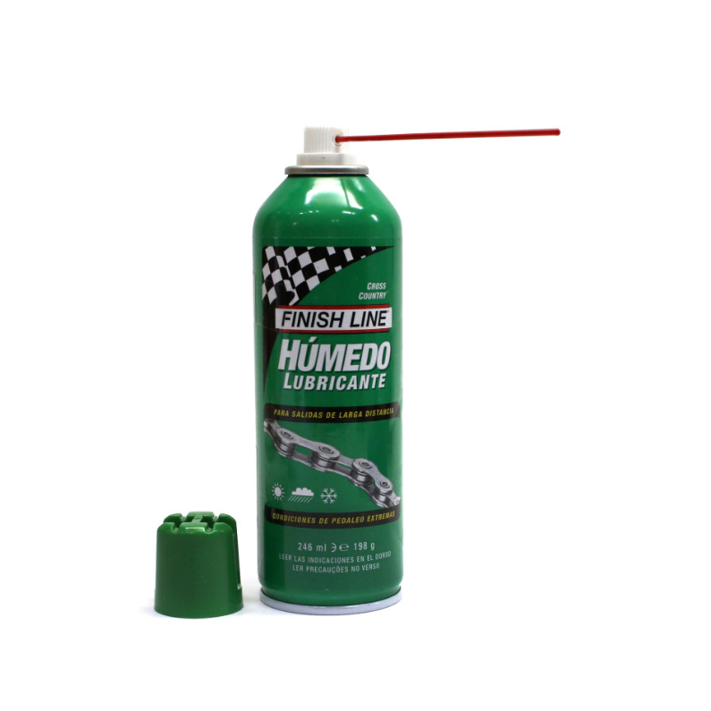 LUBRICANTE BICICLETA FINISH LINE HUMEDO AEROSOL (246 ml) - Imagen 2